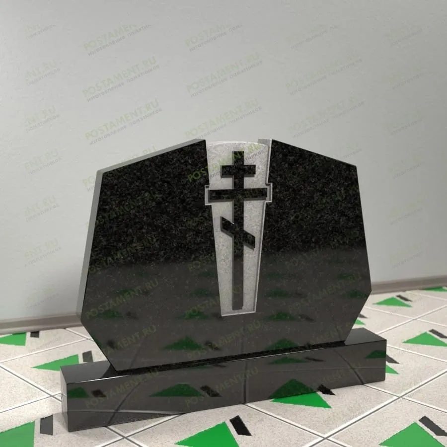 Семейный памятник с крестом 16000