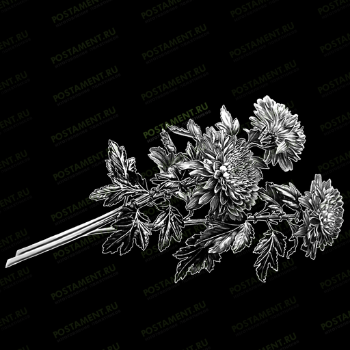 Картинка с пионами на памятник 91032