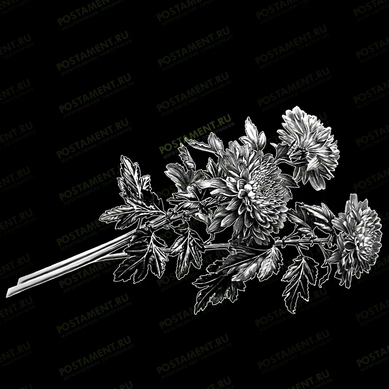 Картинка с пионами на памятник 91032