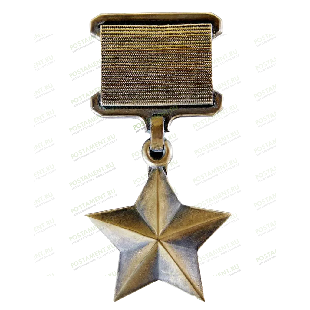 Звезда Героя России из бронзы 83320 на памятник