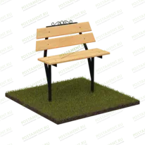 Лавка деревянная 50104 для оформления могилы