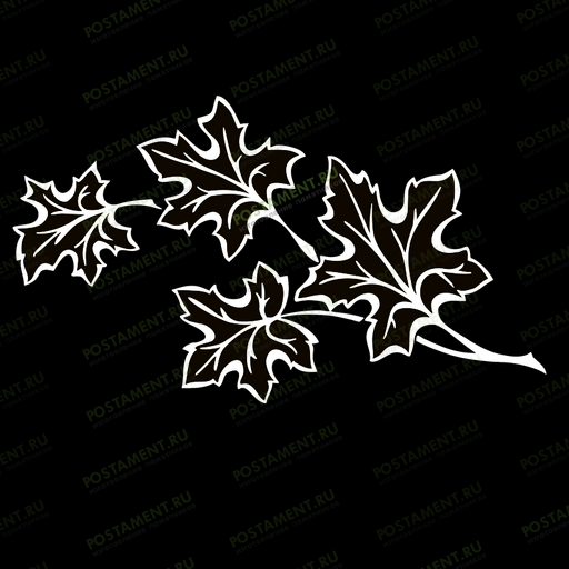 кленовые листики на памятник