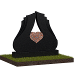 Памятник с крыльями и сердцем № 18537