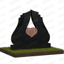 Памятник с крыльями и сердцем № 18537