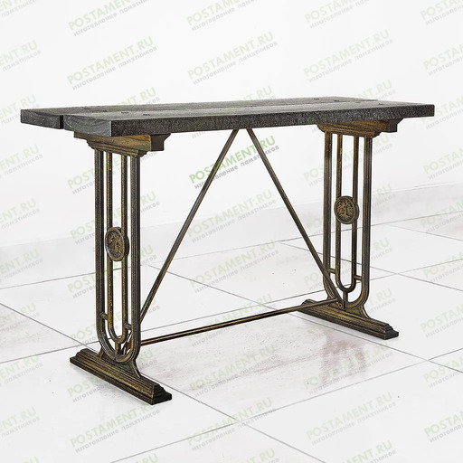 Скамейка чугунная на кладбище