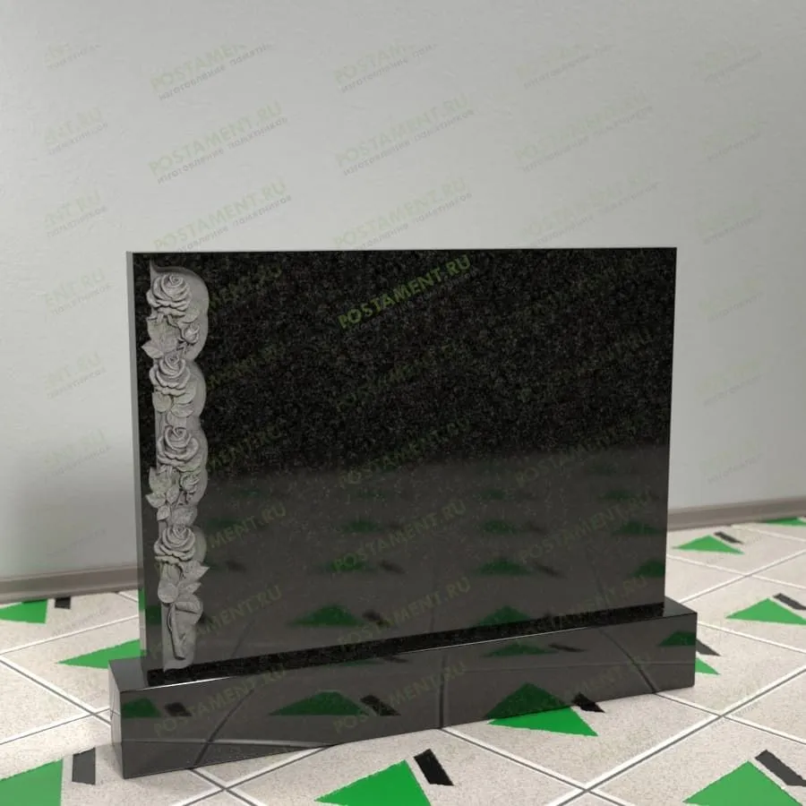 Памятник с розами 17651