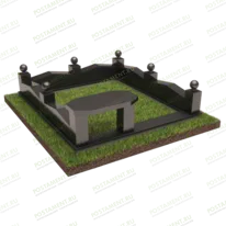 Цоколь на могилу со скамейкой 22137