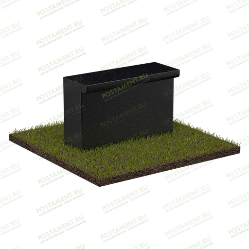 Необычная гранитная скамейка на могилу 51118