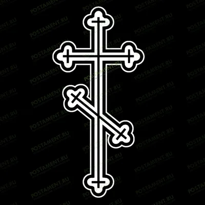 Восьмиконечный трилистный крест на памятник 93005