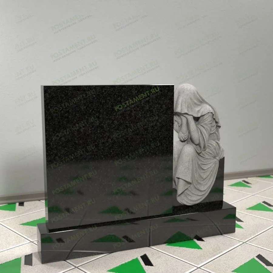 Памятник со скорбящей 17860