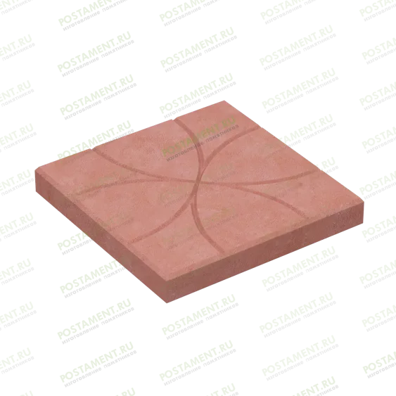 Отмостка захоронения тротуарной плиткой 60111