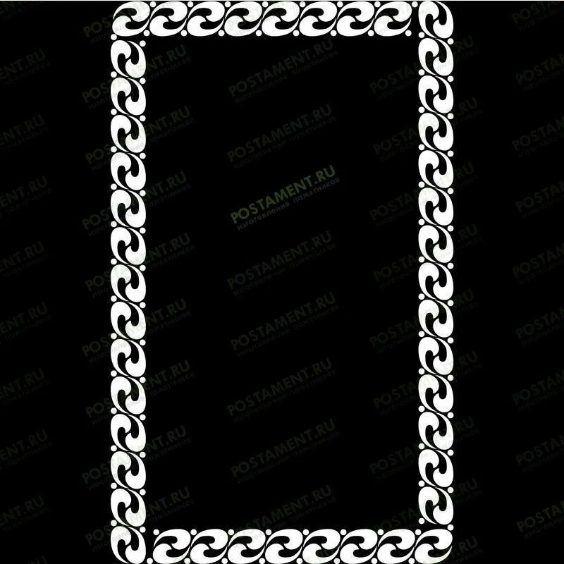 Рамка на памятник гравировка 91230