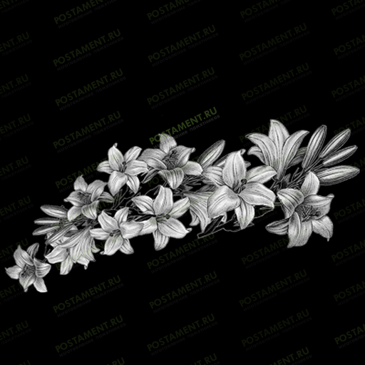 Букет лилий на памятник 91045