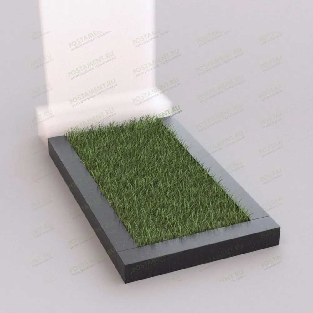 Цветник на могилу стандартной формы 81001