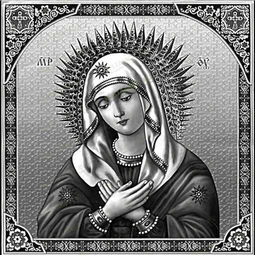 Икона Богородица для гравировки на памятник 98046