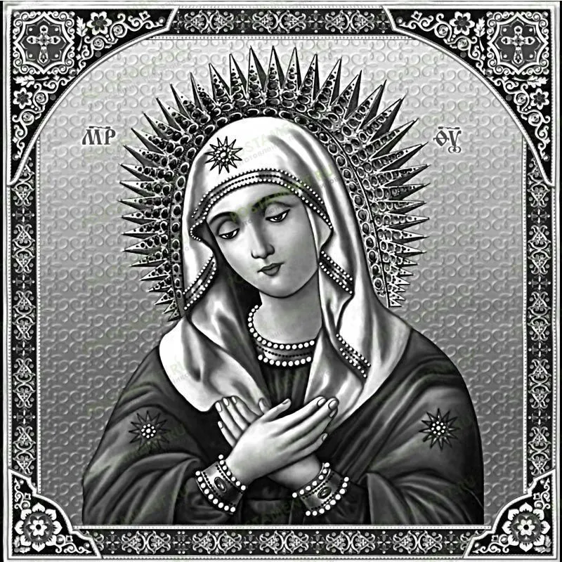 Икона Богородица для гравировки на памятник 98046