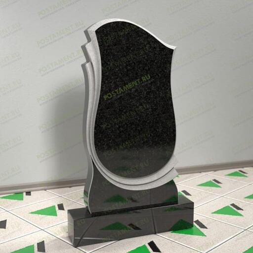 Резной памятник с перьями 11337