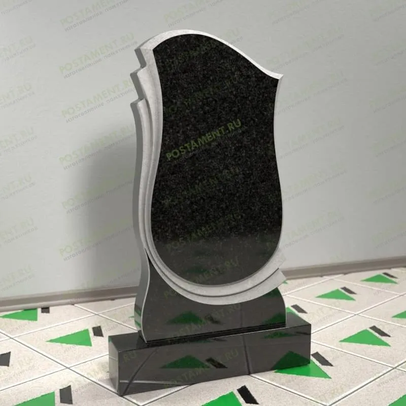 Резной памятник с перьями 11337