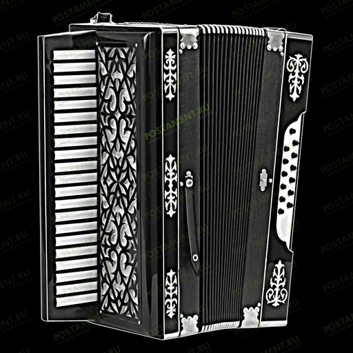 Гармонь на памятник из гранита