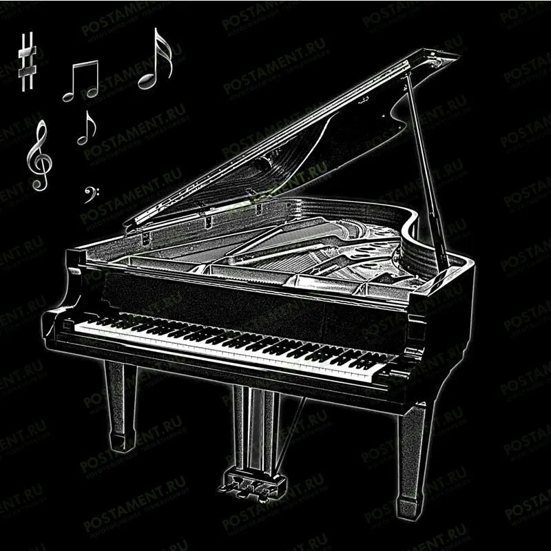 Рояль на памятник музыканту или пианисту