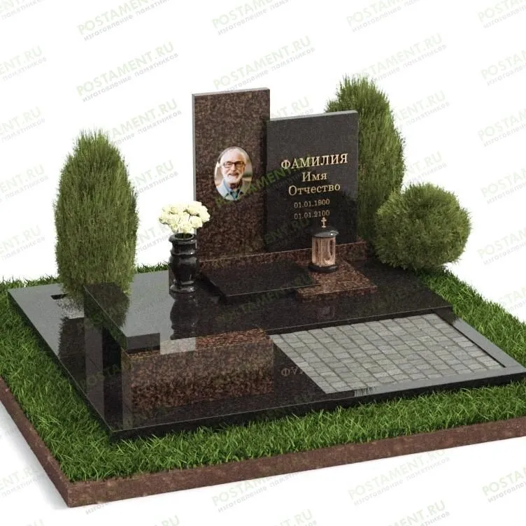 Комплекс со скамейкой на могилу 18942