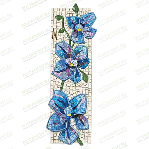Мозаика на памятник с цветами