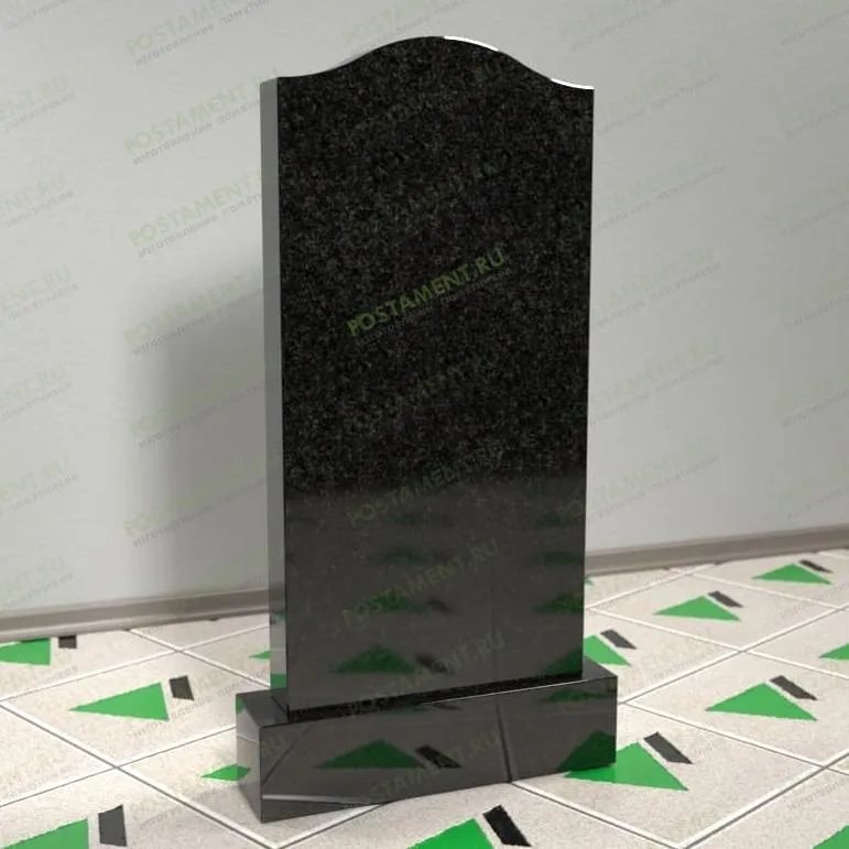 Гранитное надгробие волной