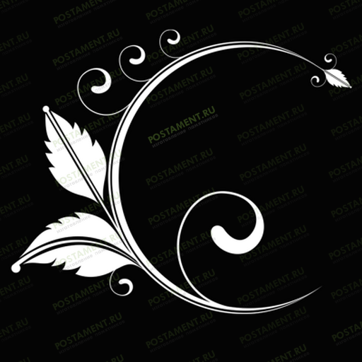 Художественное оформление узор на памятник 96022