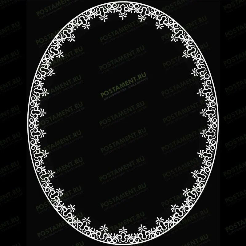 Рамка на памятник гравировка 91252