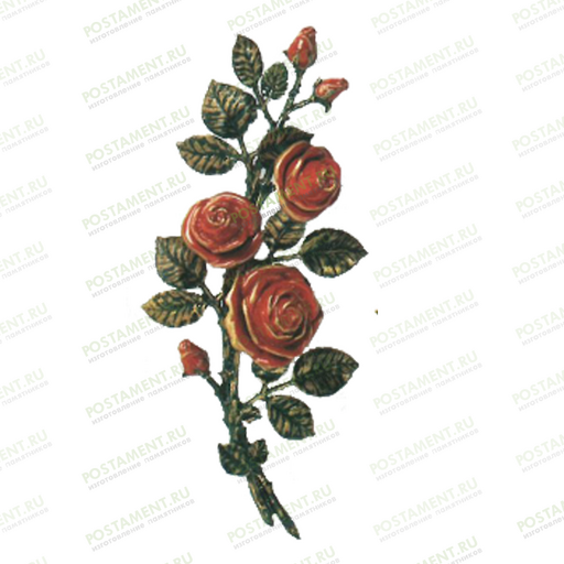 Розочка на памятник из бронзы 82042