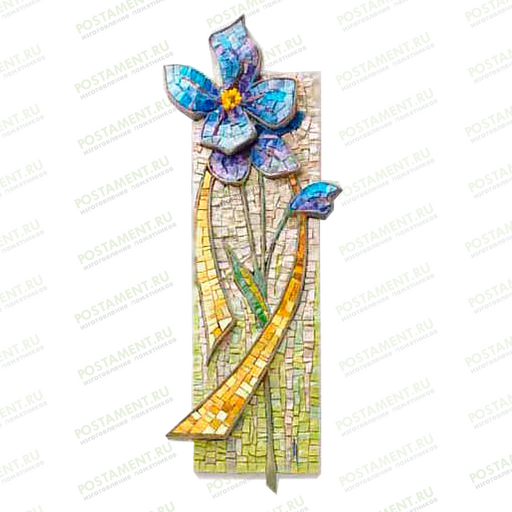 Мозаика на памятник из гранита