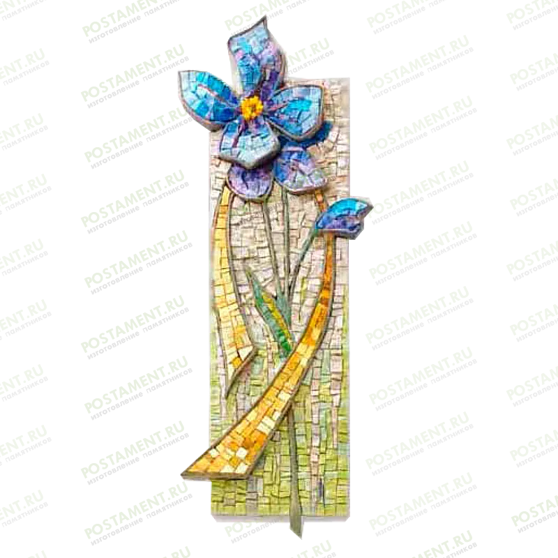 Мозаика на памятник из гранита