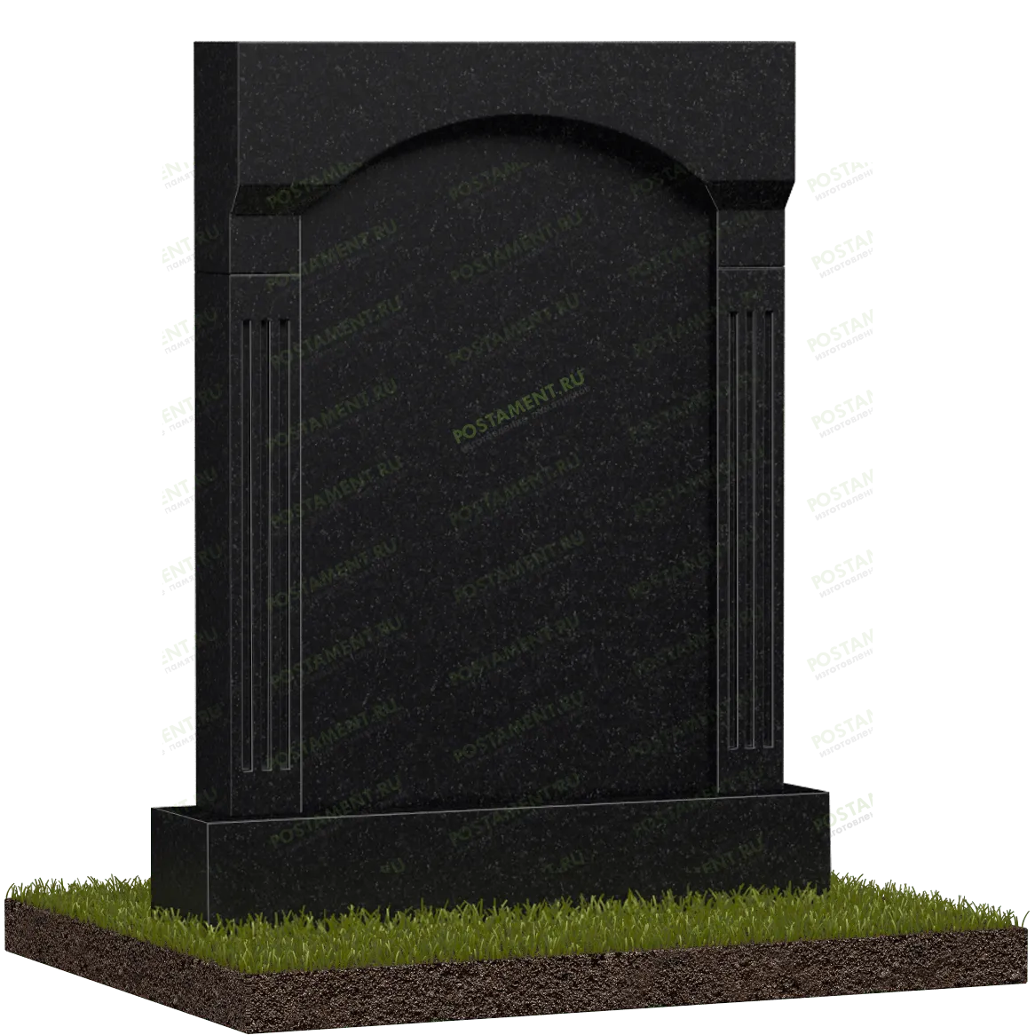 Арка с пилястрами и карнизом на могилу