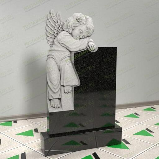 Памятник с ангелочком на могилу 13904