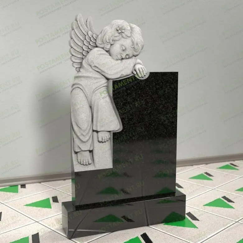 Памятник с ангелочком на могилу 13904