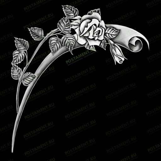 розочки с пергаментом уголок на памятник 96054