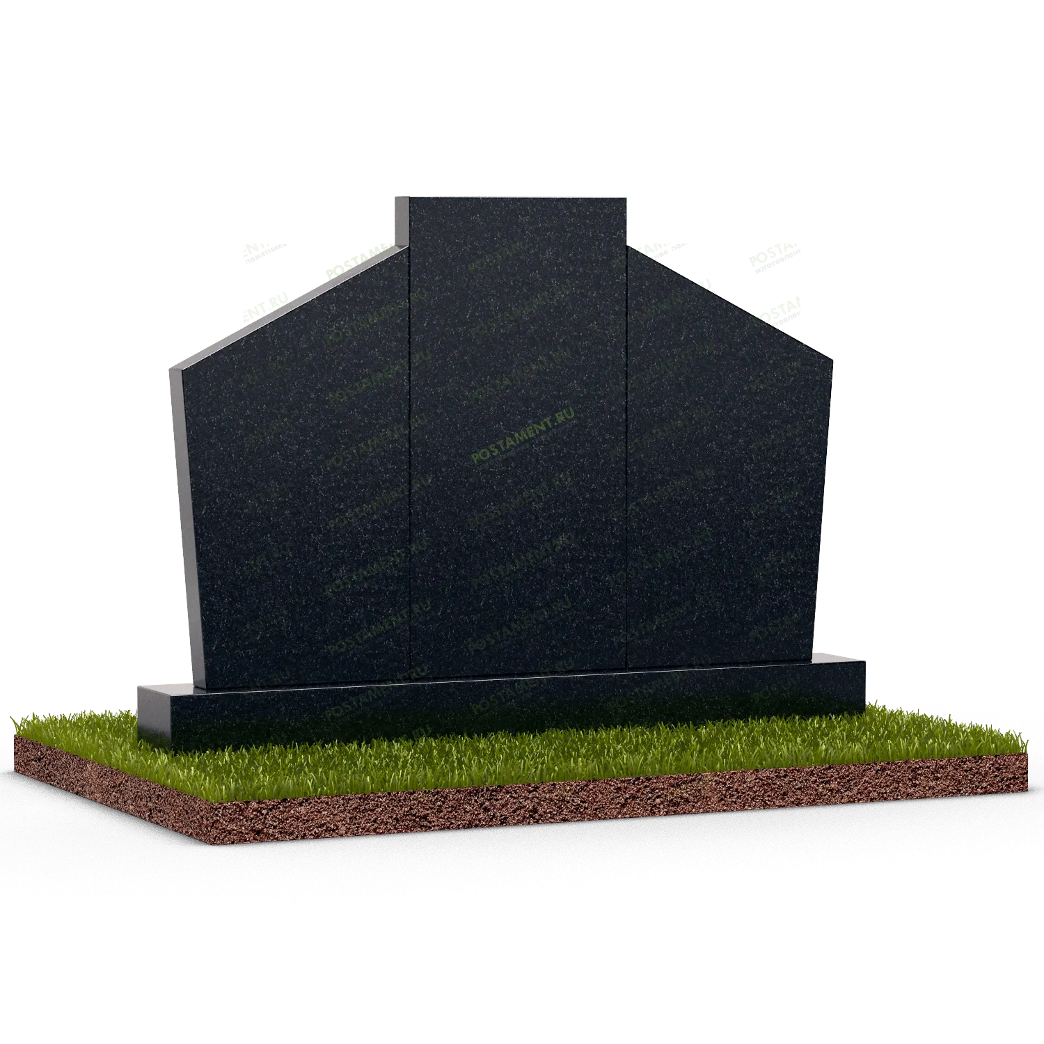 Семейный памятник из 3 стел 