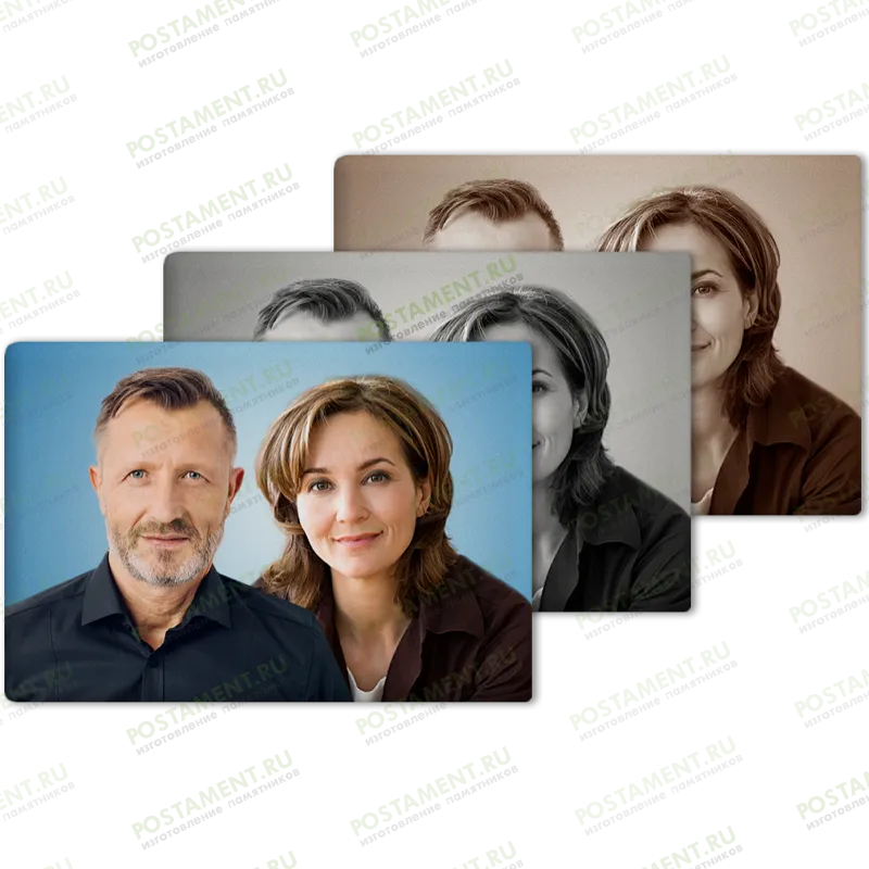 Портрет на двоих на керамике 91835