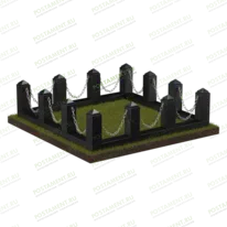 Ограда столбики с цепью 22117