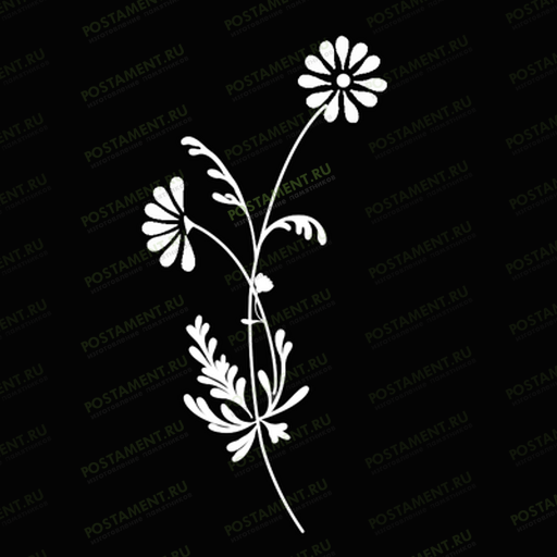 Виньетка-цветок на гранитный памятник 96028