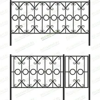 Ограда высокая 33019