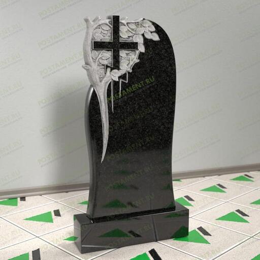 Памятник с крестом из гранита 12564