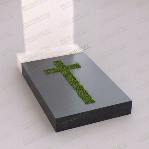 Надгробная плита с крестом на могилу 81023