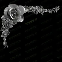 Виньетка с розой 96048