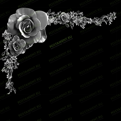 цветы уголок на памятник 96048