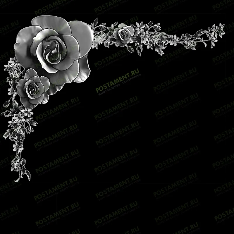 цветы уголок на памятник 96048