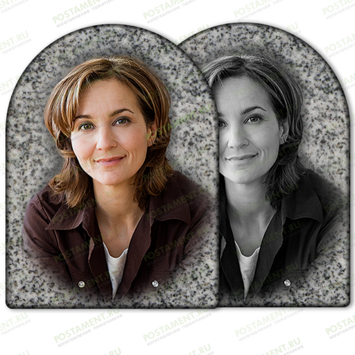 Керамика на памятник под серый камень на памятник