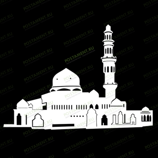 Гравировка мечети на памятник 97031