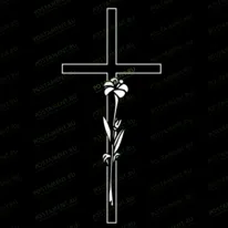 Крест с цветком 93058
