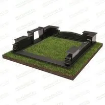 Цоколь на могилу с лавочкой 22308